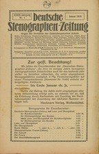 Deutsche Stenographen-Zeitung